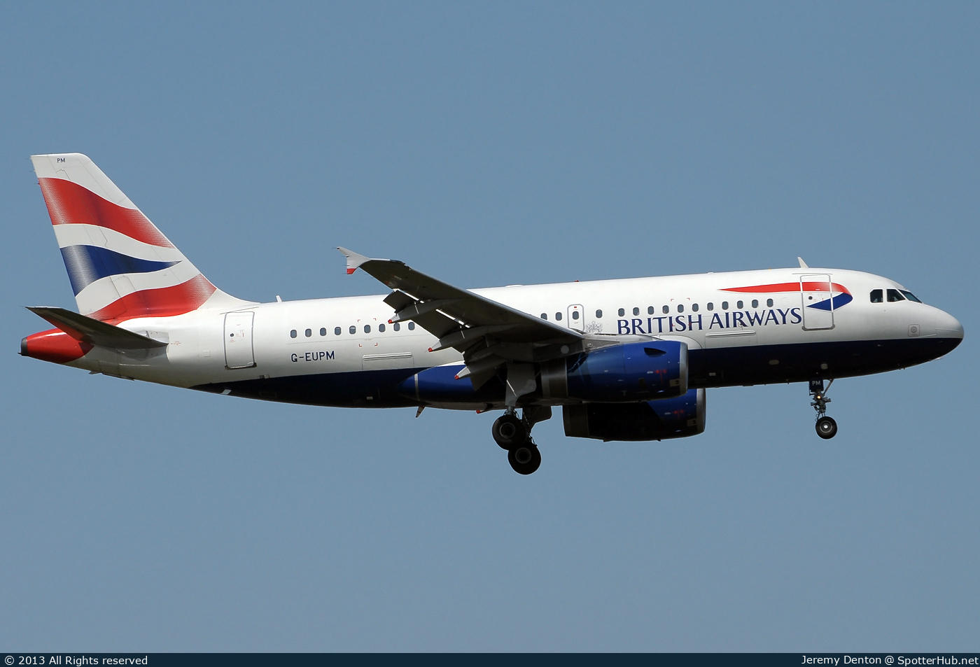 Photo of G-EUPM - Airbus A319-131 operated by British Airways