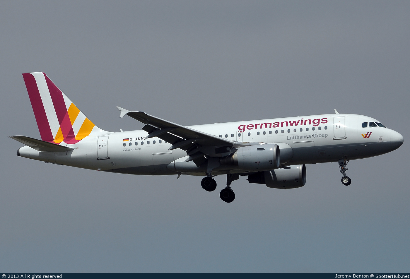 Photo of D-AKNQ - Airbus A319-112 operated by Germanwings
