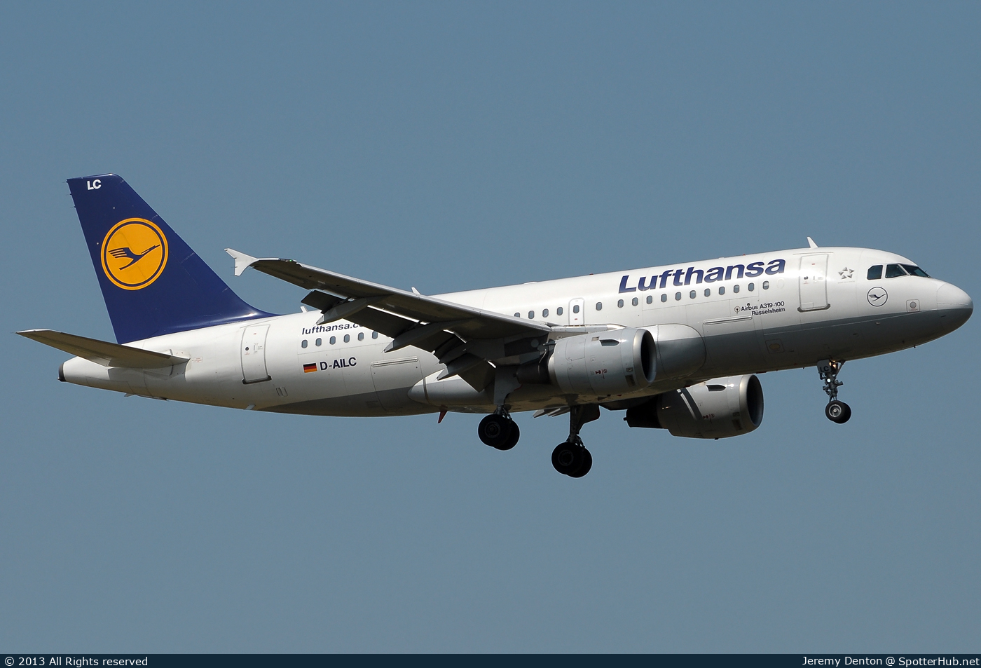 Photo of D-AILC - Airbus A319-114 operated by Lufthansa