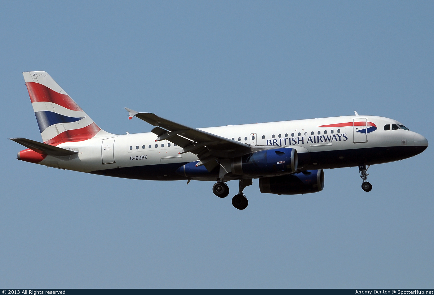 Photo of G-EUPX - Airbus A319-131 operated by British Airways