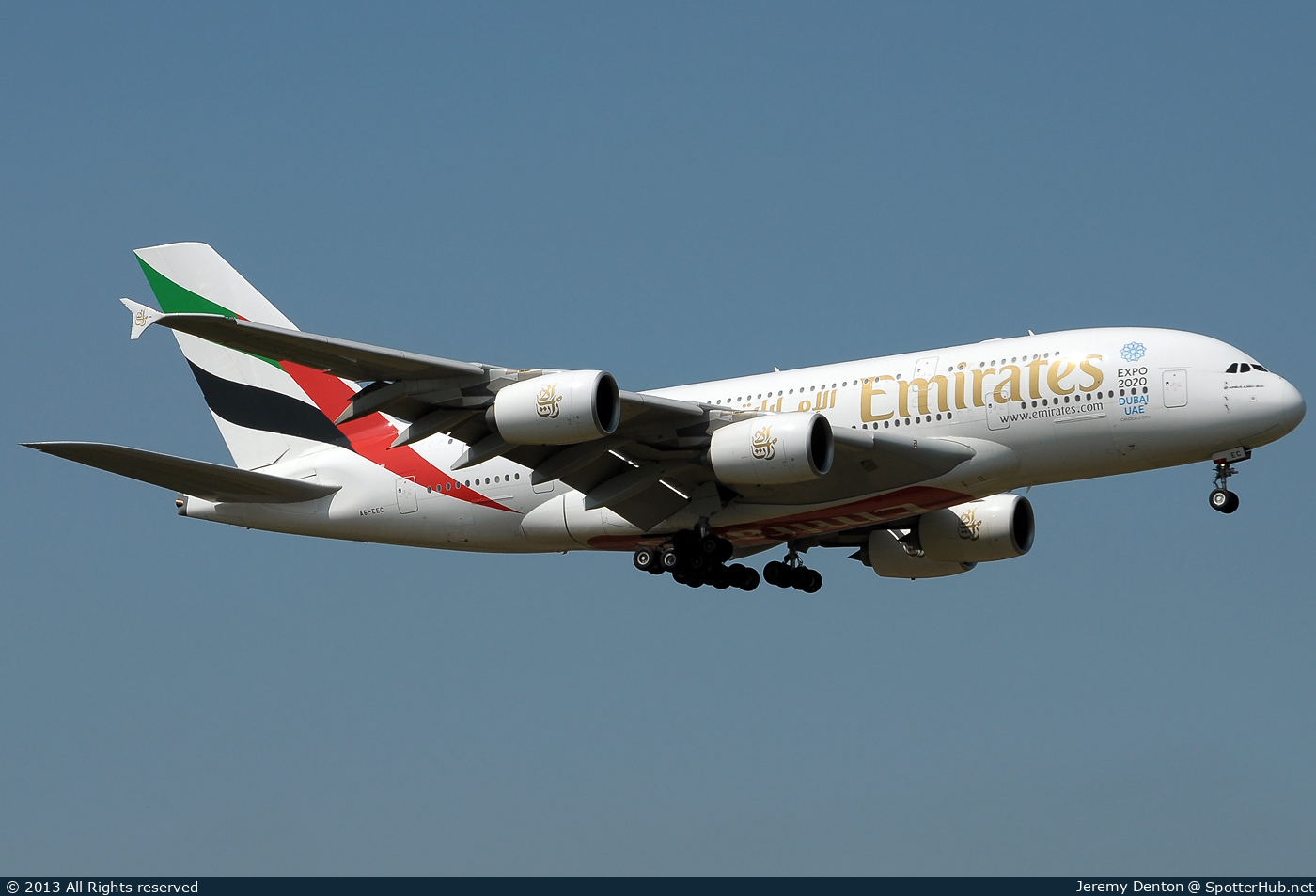 Photo of A6-EEC - Airbus A380-861 operated by Emirates