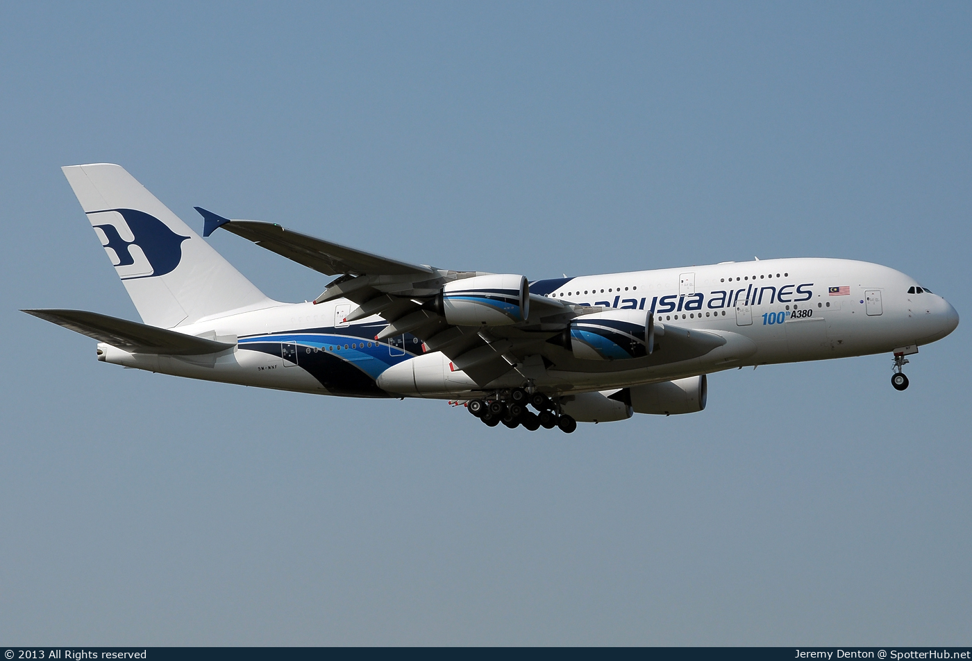Photo of 9M-MNF - Airbus A380-841 operated by Malaysia Airlines