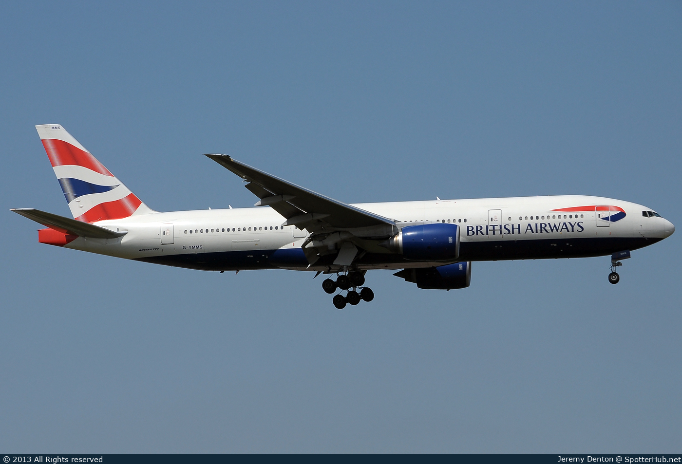 Photo of G-YMMS - Boeing 777-236(ER) operated by British Airways