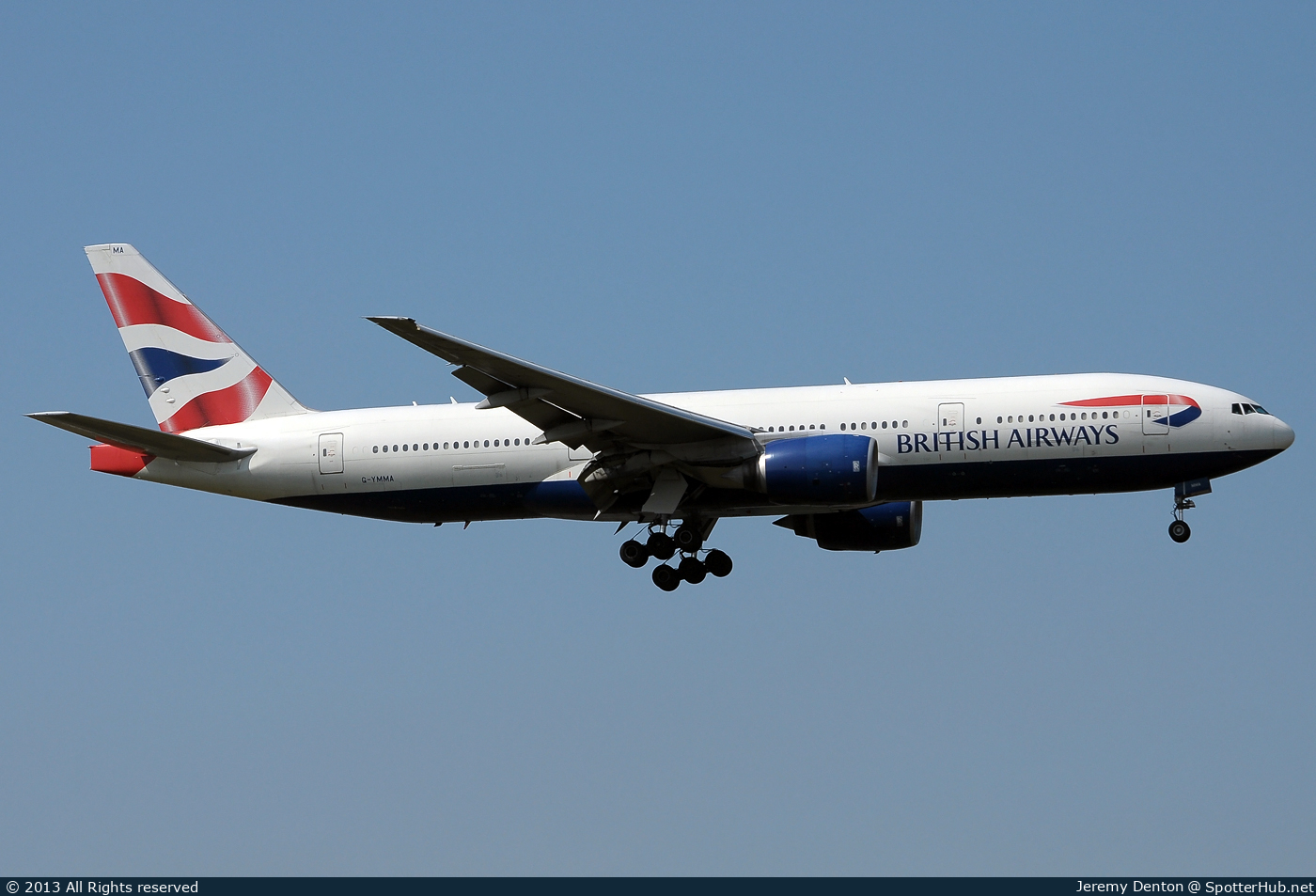 Photo of G-YMMA - Boeing 777-236(ER) operated by British Airways