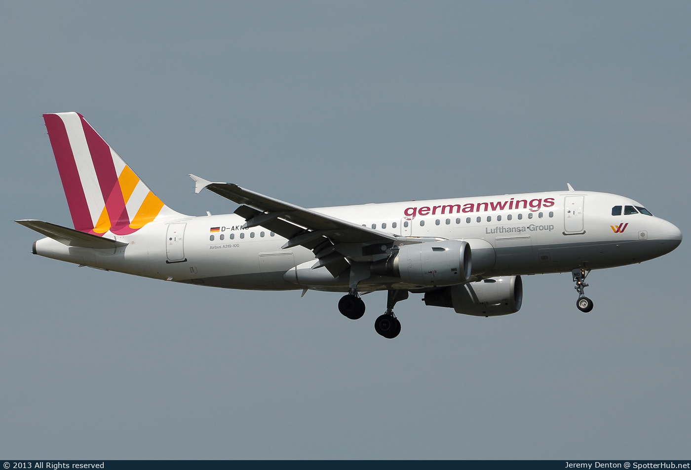 Photo of D-AKNO - Airbus A319-112 operated by Germanwings