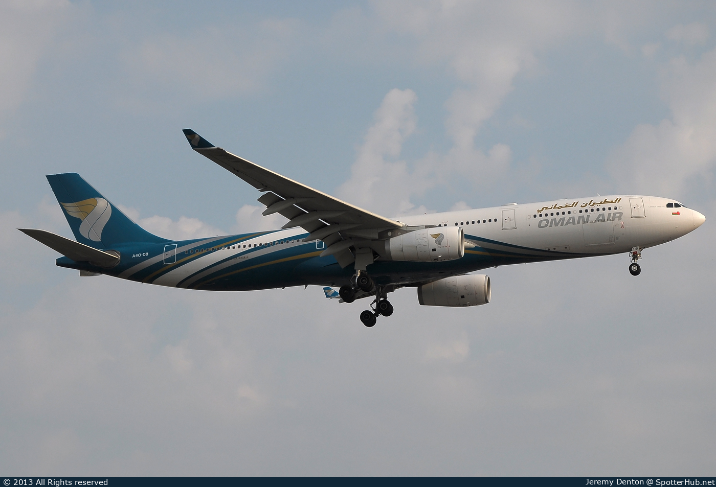 Photo of A4O-DB - Airbus A330-343 operated by Oman Air