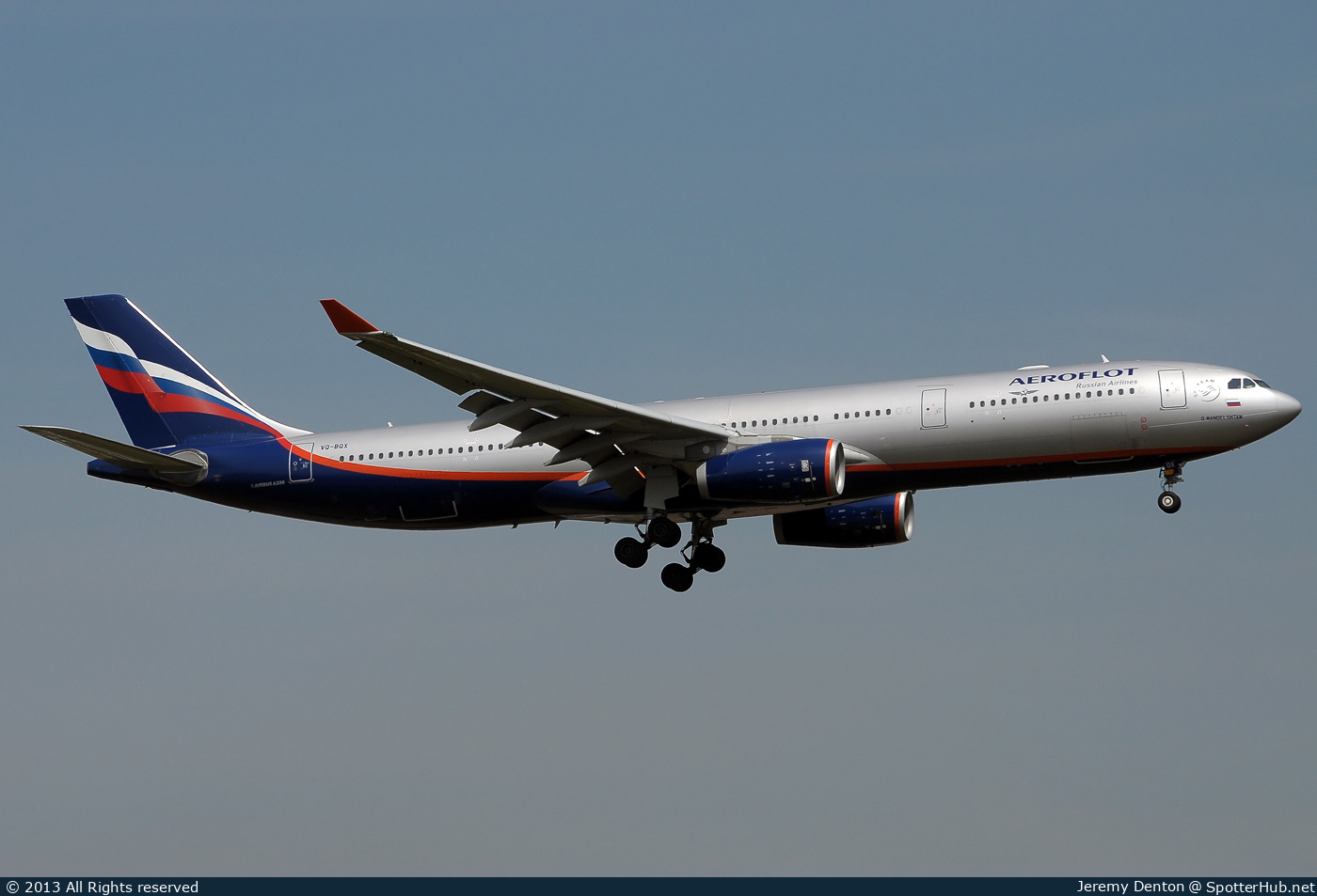 Photo of VQ-BQX - Airbus A330-343 operated by Aeroflot