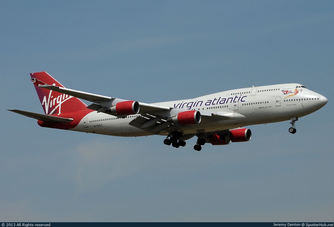 Photo of G-VHOT - Boeing 747-4Q8 operated by Virgin Atlantic Airways