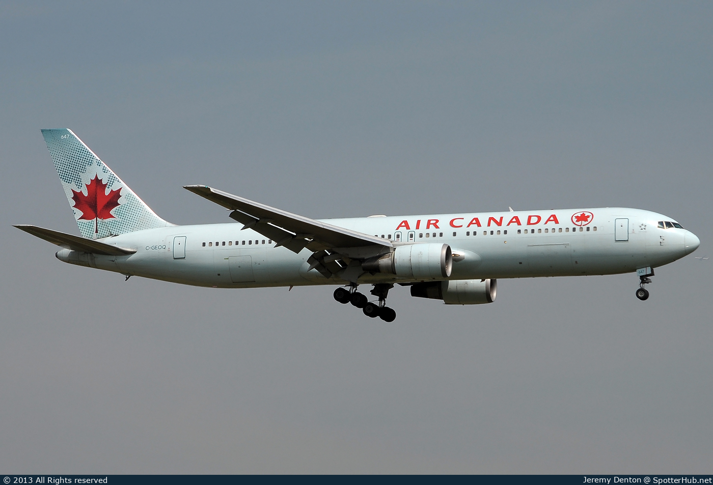 Photo of C-GEOQ - Boeing 767-375(ER) operated by Air Canada