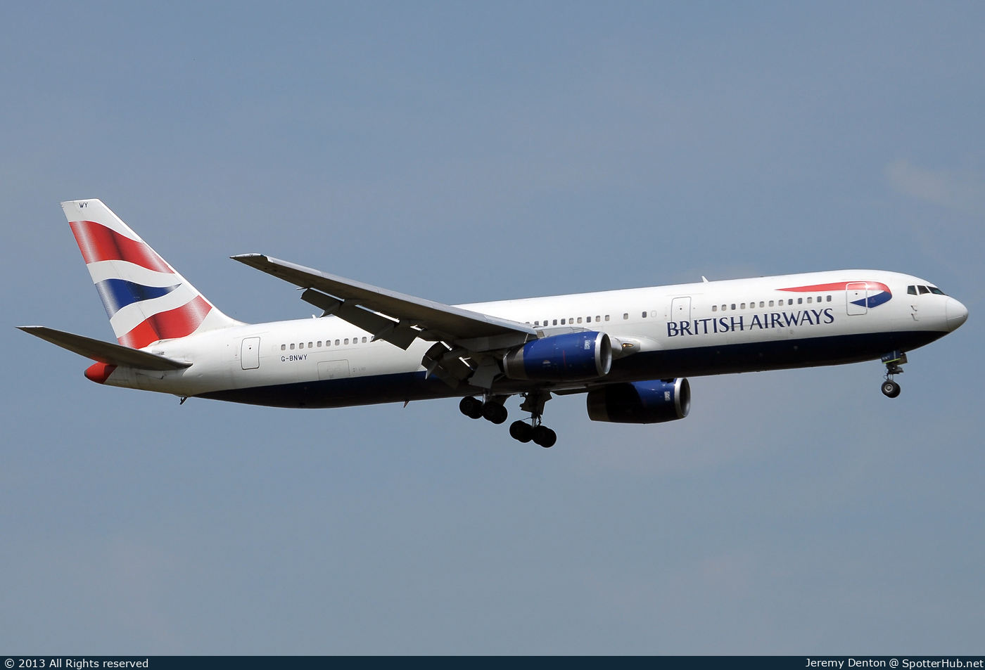 Photo of G-BNWY - Boeing 767-336(ER) operated by British Airways