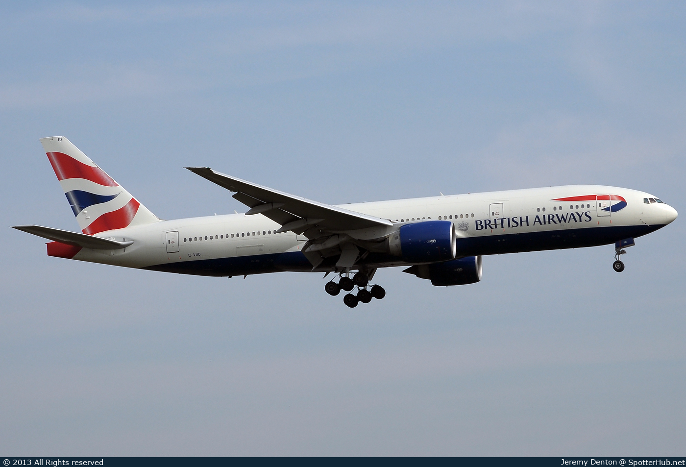 Photo of G-VIID - Boeing 777-236(ER) operated by British Airways
