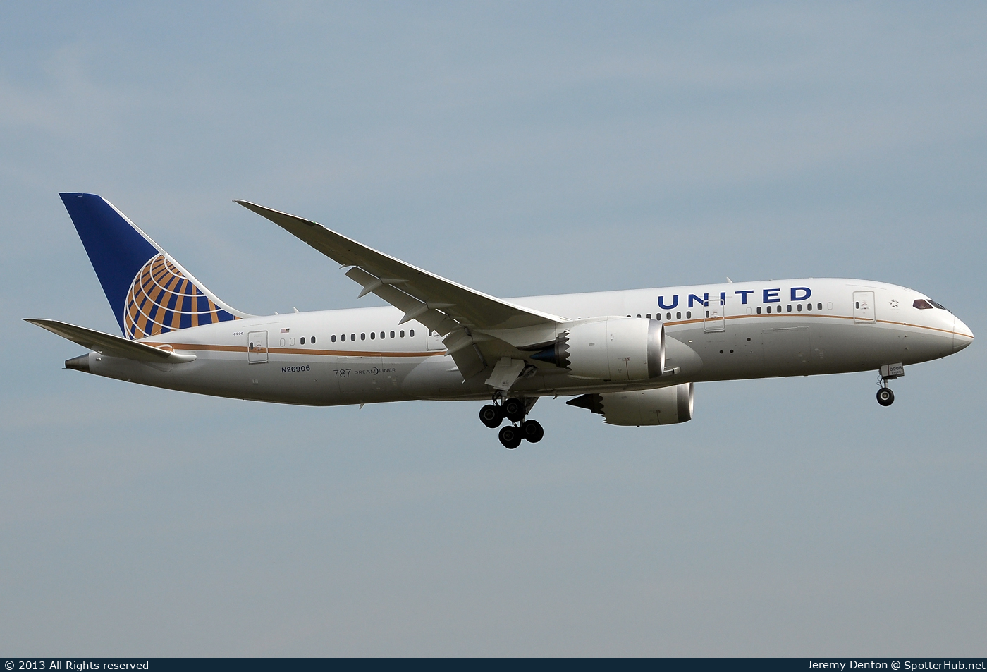 Photo of N26906 - Boeing 787-8 Dreamliner operated by United Airlines