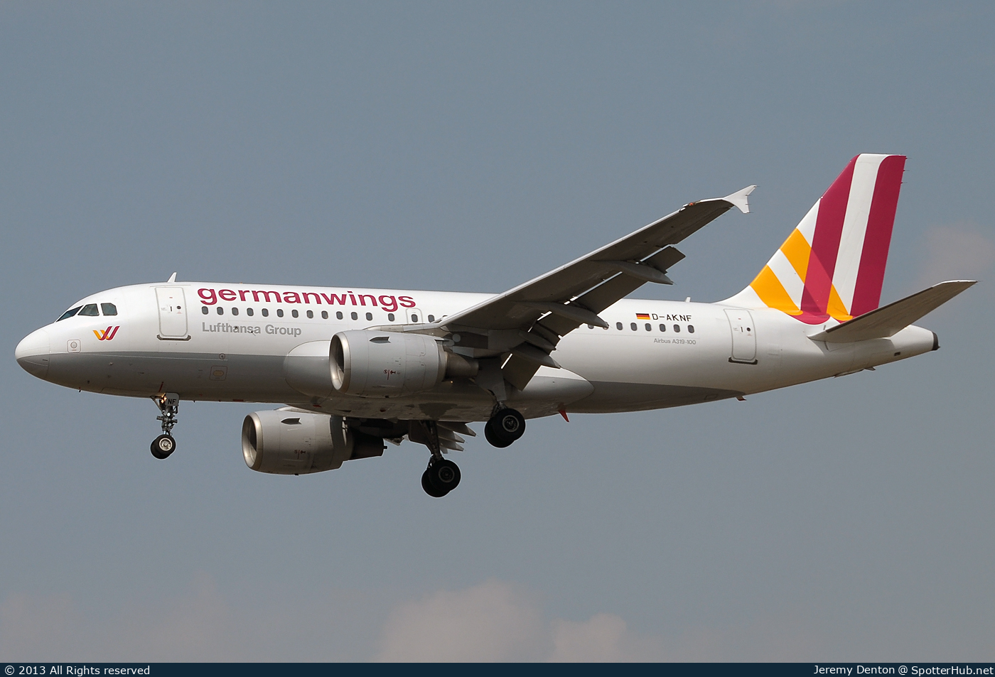 Photo of D-AKNF - Airbus A319-112 operated by Germanwings