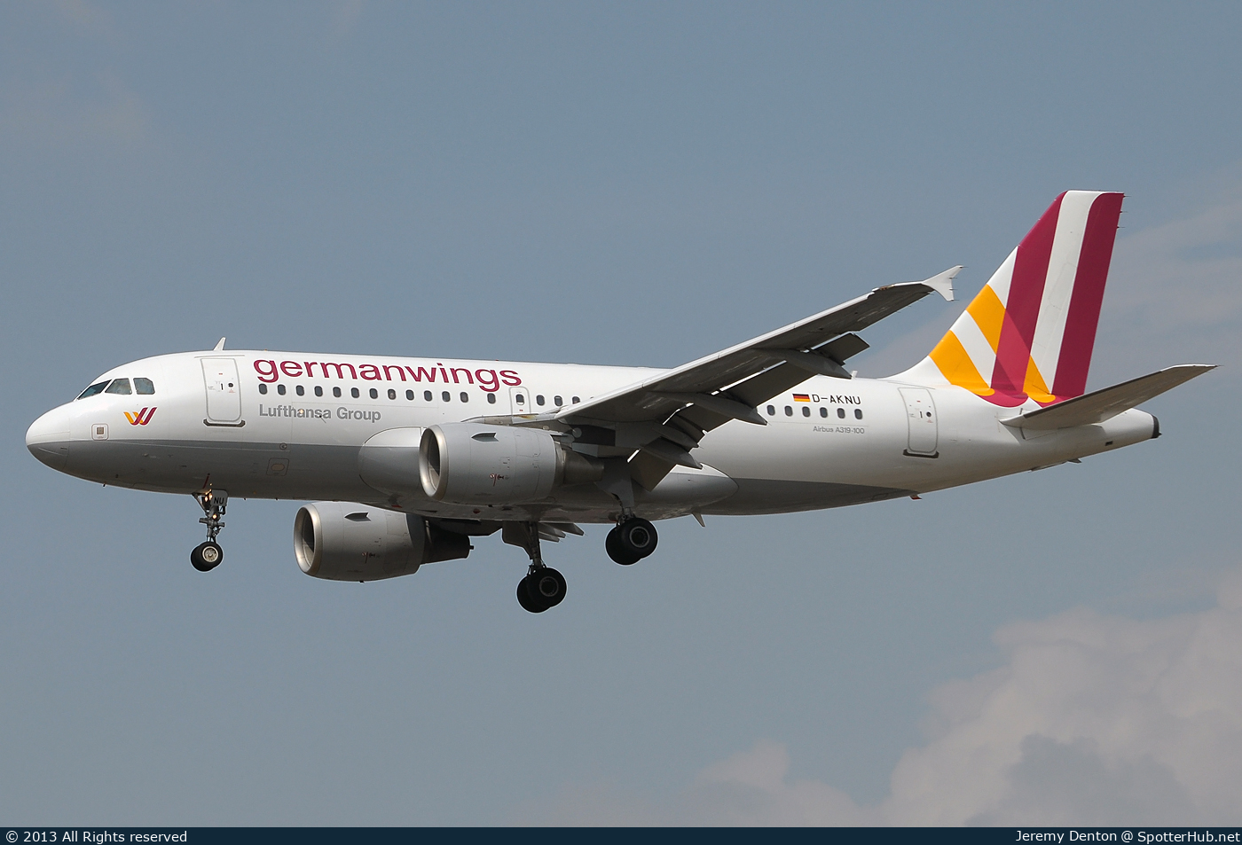 Photo of D-AKNU - Airbus A319-112 operated by Germanwings