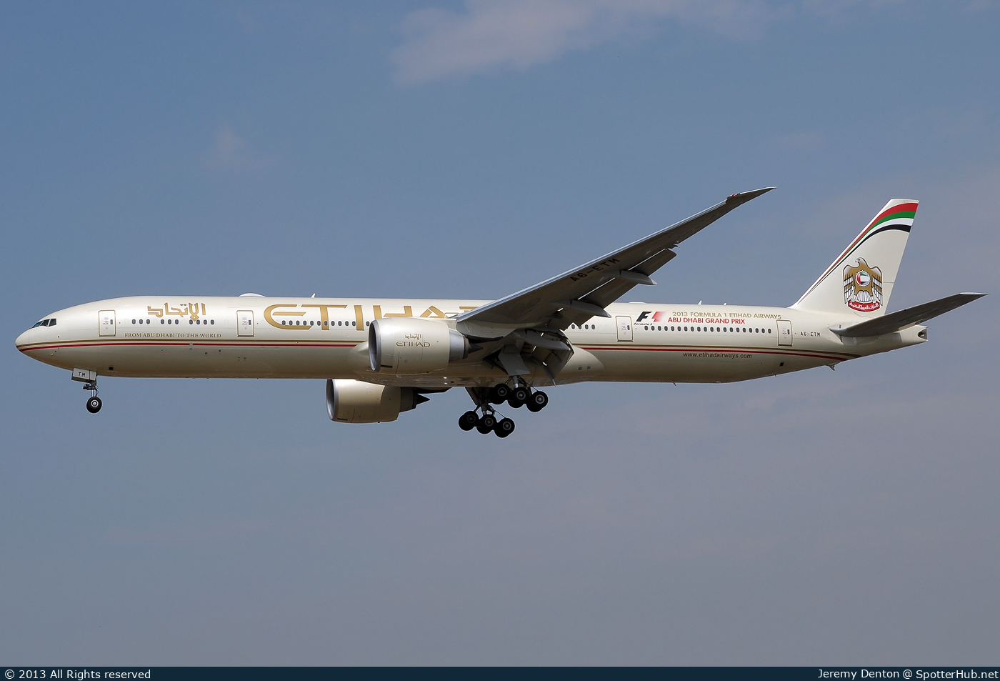 Photo of A6-ETM - Boeing 777-3FX(ER) operated by Etihad Airways