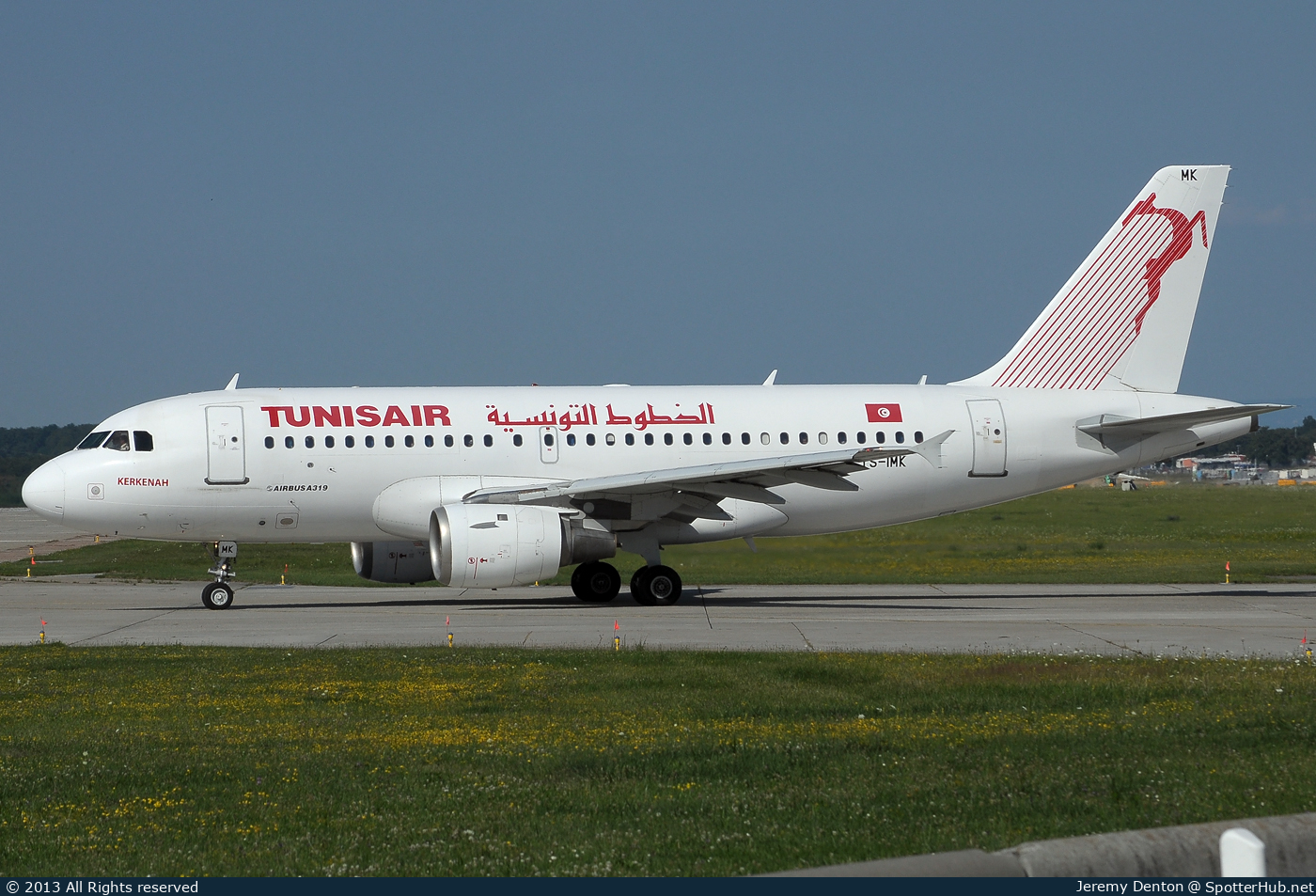 Photo of TS-IMK - Airbus A319-114 operated by Tunisair