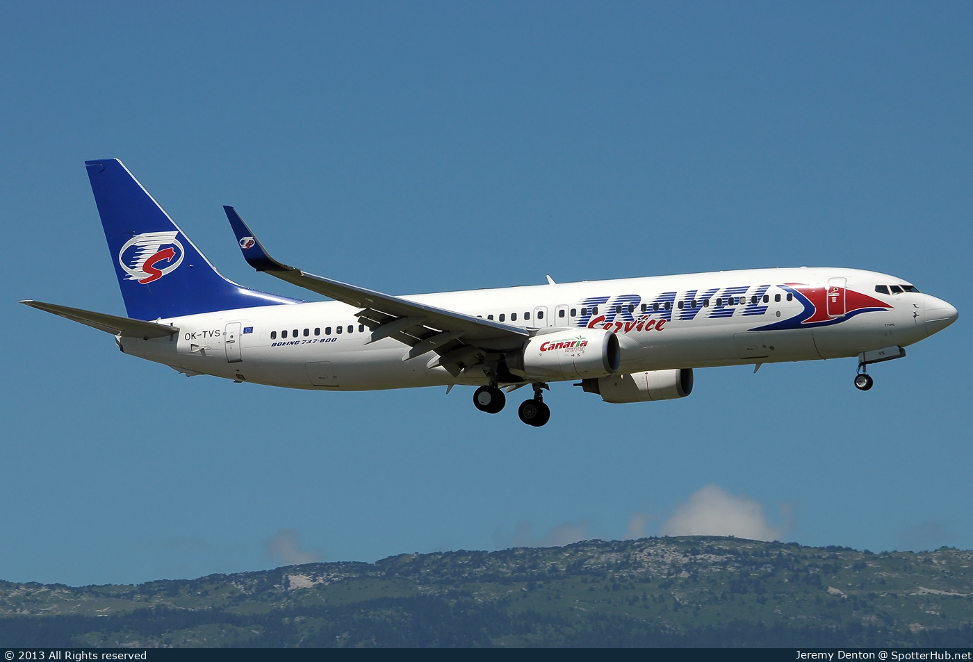 Photo of OK-TVS - Boeing 737-86N operated by Travel Service