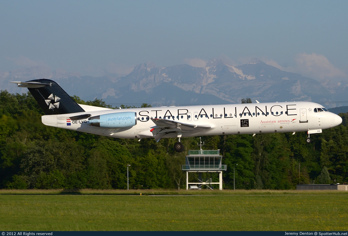 Photo of OE-LVG - Fokker 100 operated by Austrian Arrows (opb Tyrolean Airways)