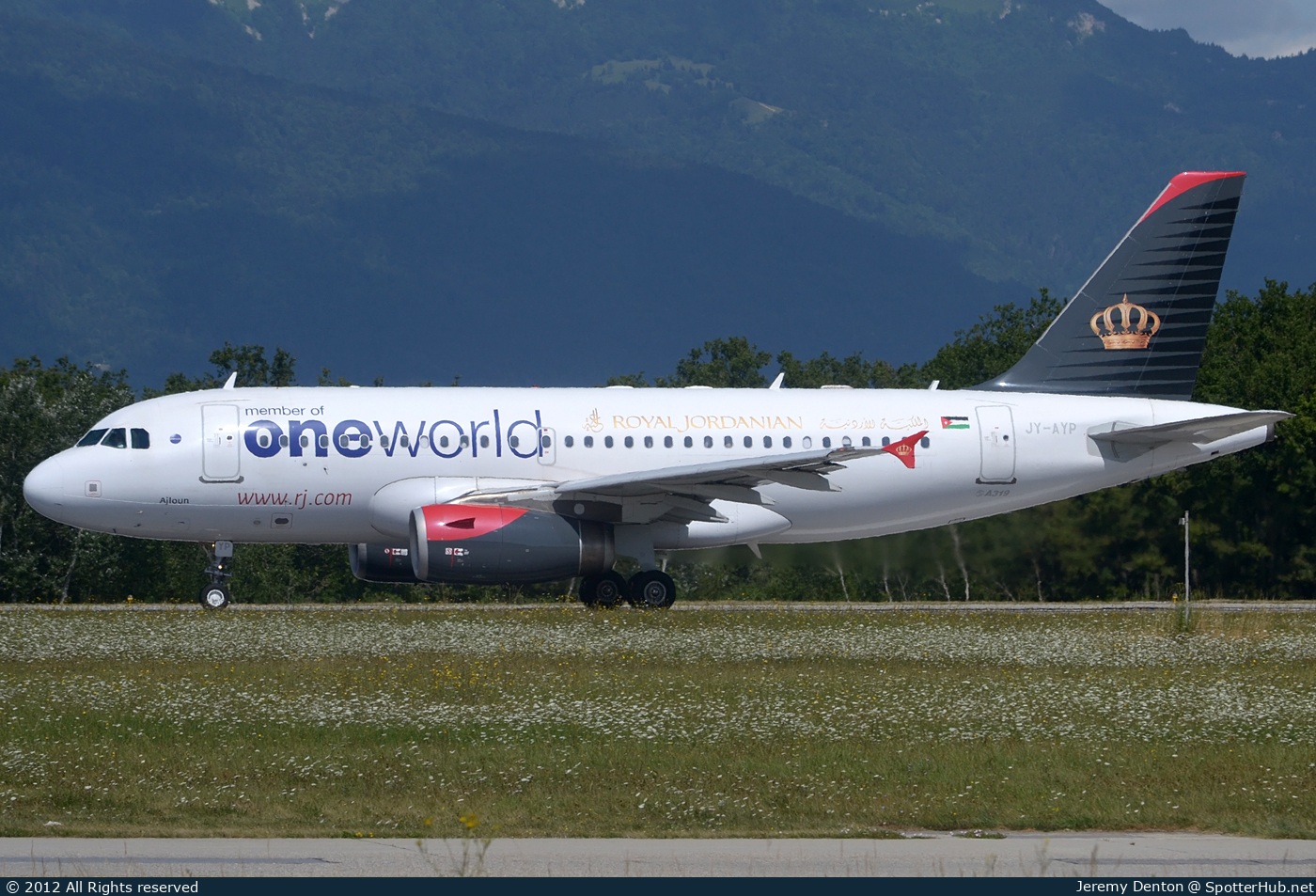 Photo of JY-AYP - Airbus A319-132 operated by Royal Jordanian Airlines