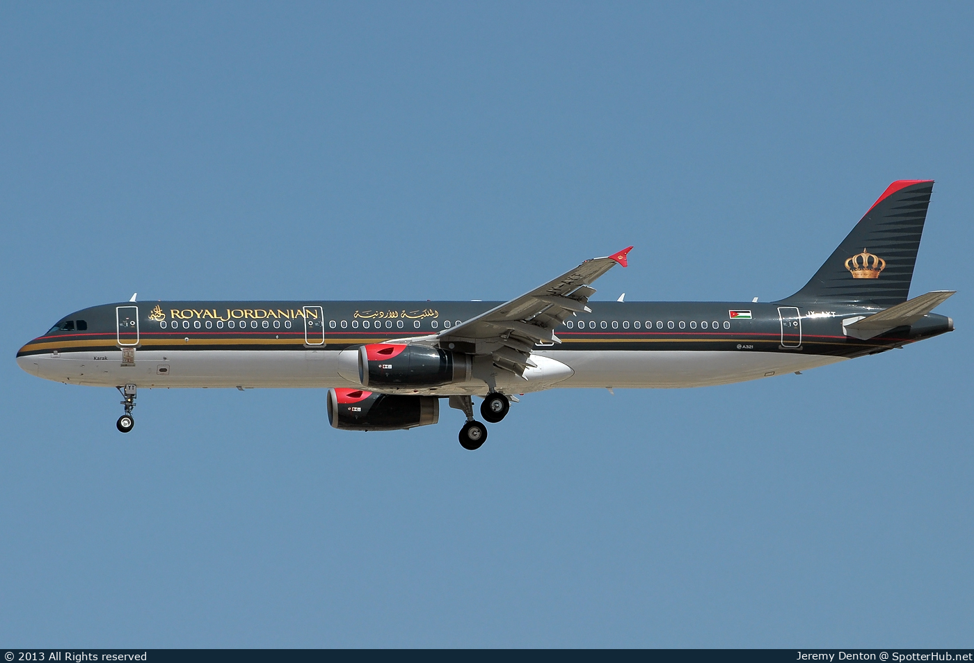 Photo of JY-AYT - Airbus A321-231 operated by Royal Jordanian Airlines