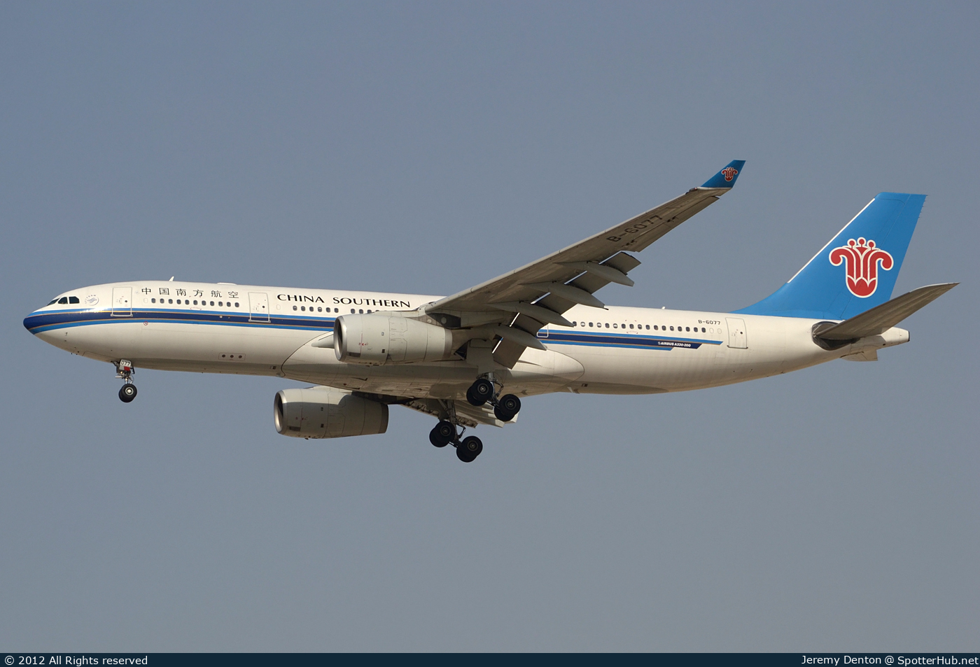 Photo of B-6077 - Airbus A330-243 operated by China Southern Airlines