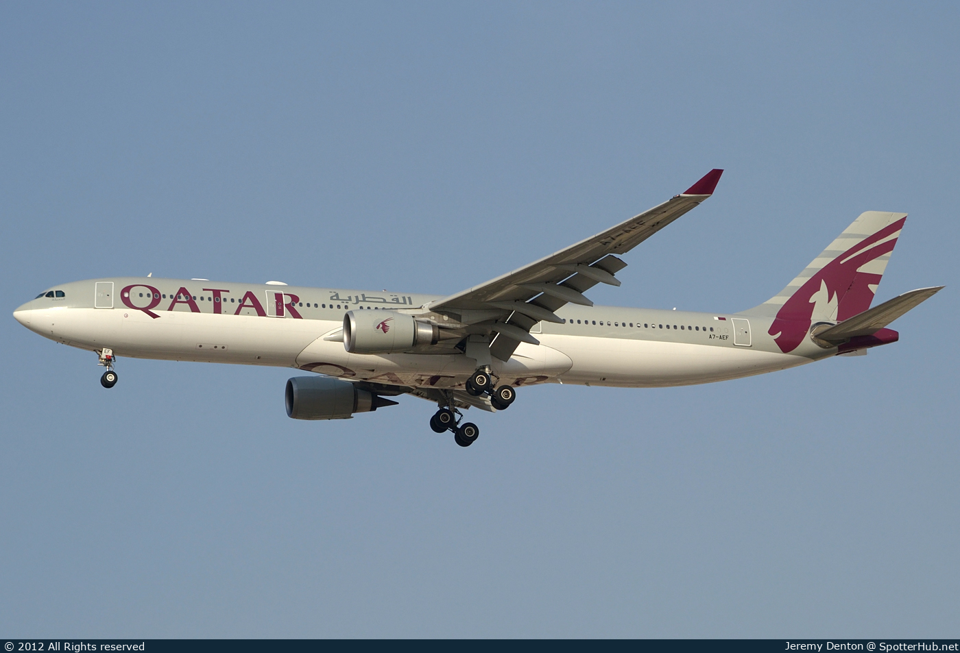 Photo of A7-AEF - Airbus A330-302 operated by Qatar Airways