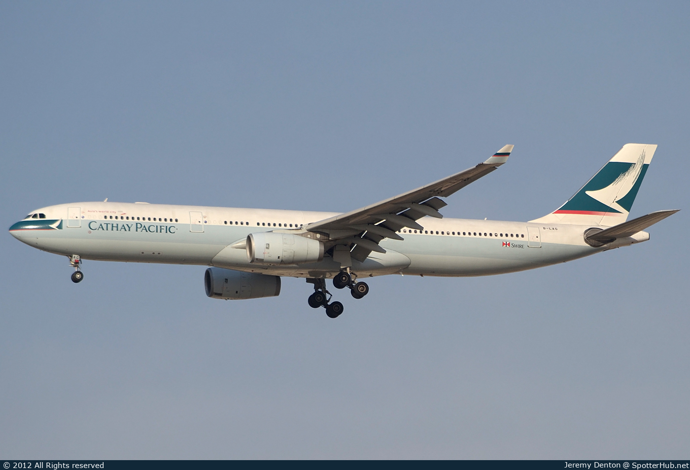Photo of B-LAG - Airbus A330-342 operated by Cathay Pacific Airways