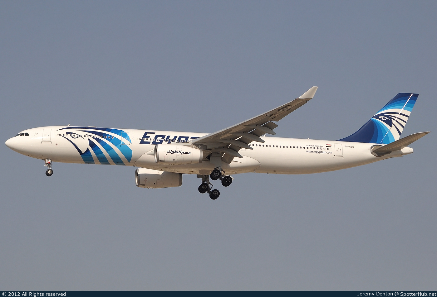 Photo of SU-GDU - Airbus A330-343 operated by Egyptair