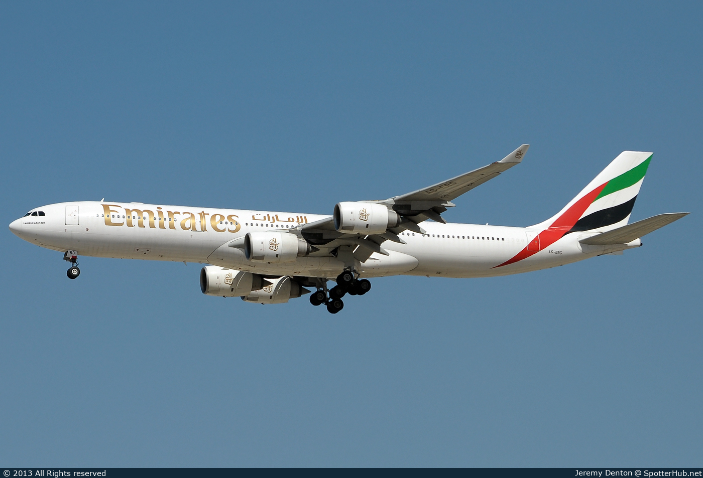 Photo of A6-ERG - Airbus A340-541 operated by Emirates