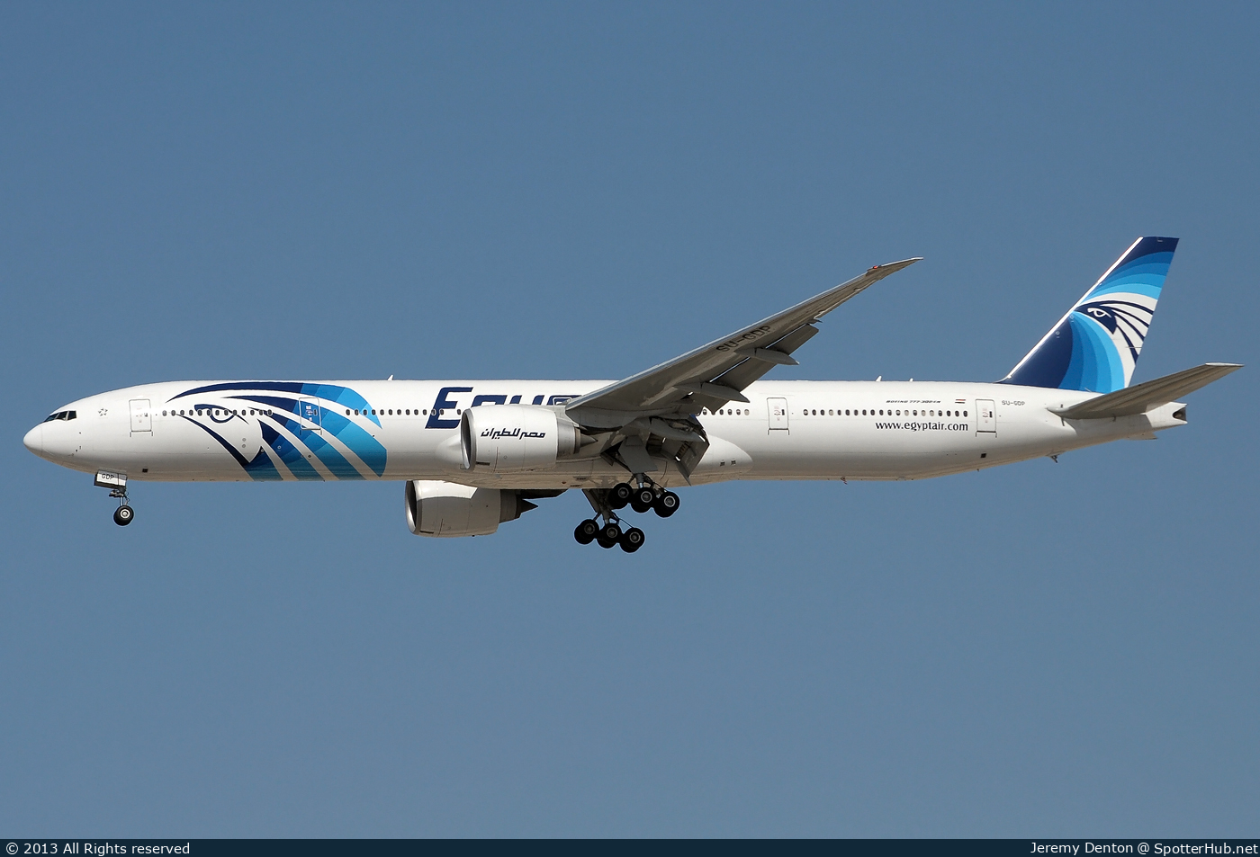 Photo of SU-GDP - Boeing 777-36N(ER) operated by Egyptair