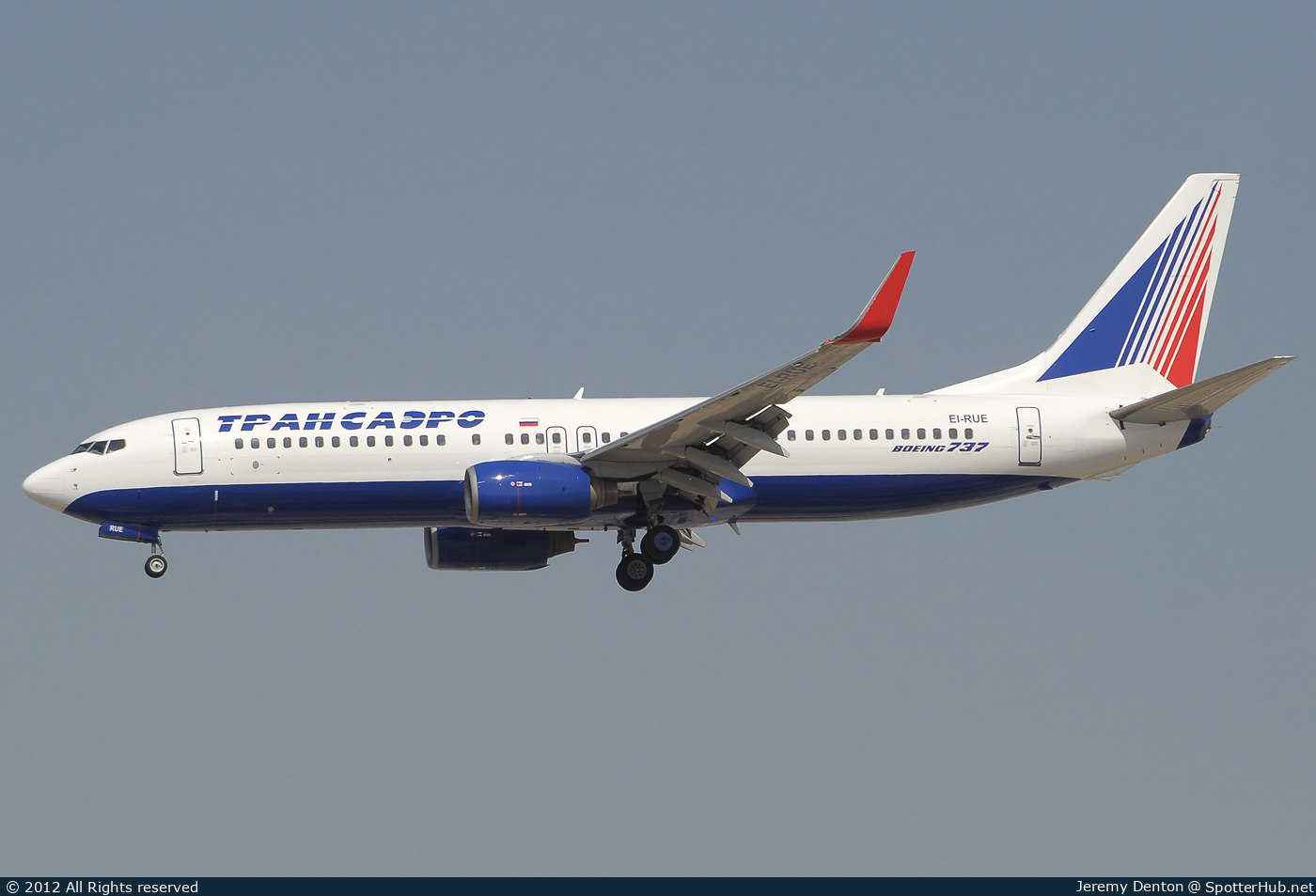 Photo of EI-RUE - Boeing 737-85P operated by Transaero