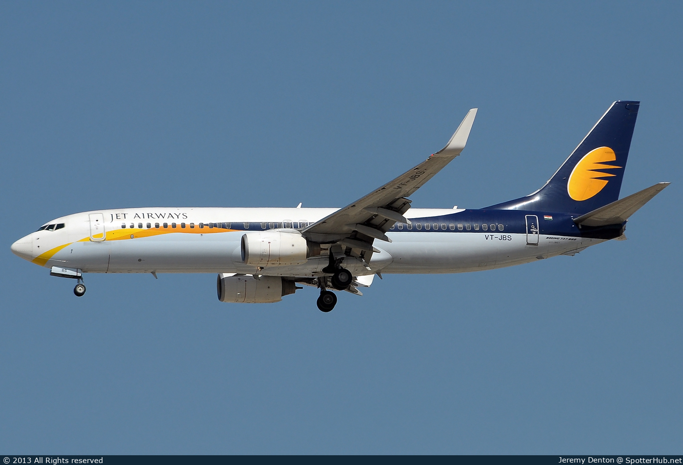 Photo of VT-JBS - Boeing 737-85R operated by Jet Airways