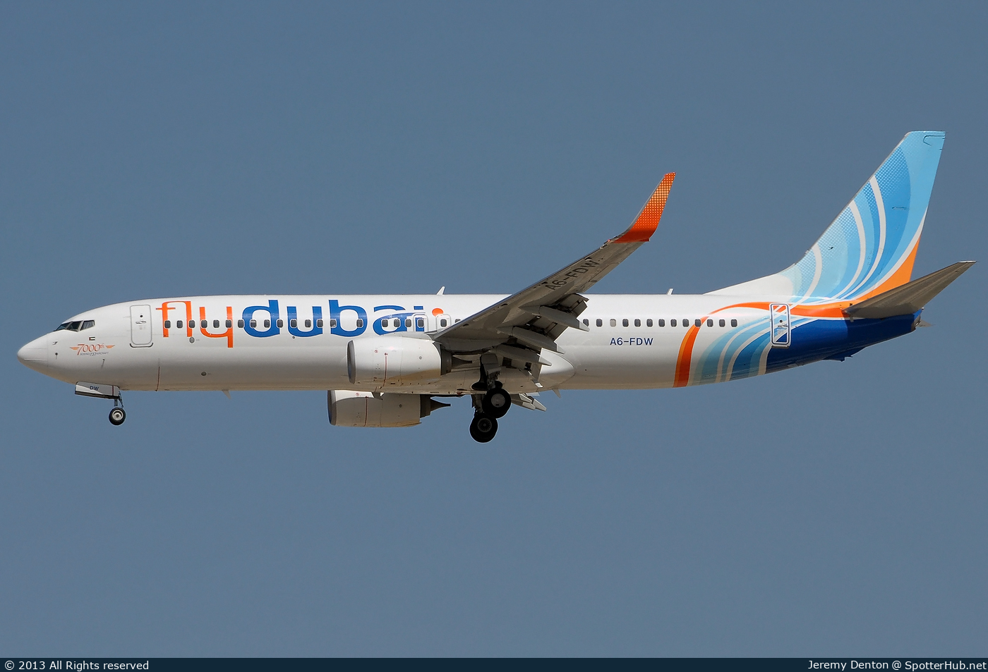 Photo of A6-FDW - Boeing 737-8KN operated by flydubai