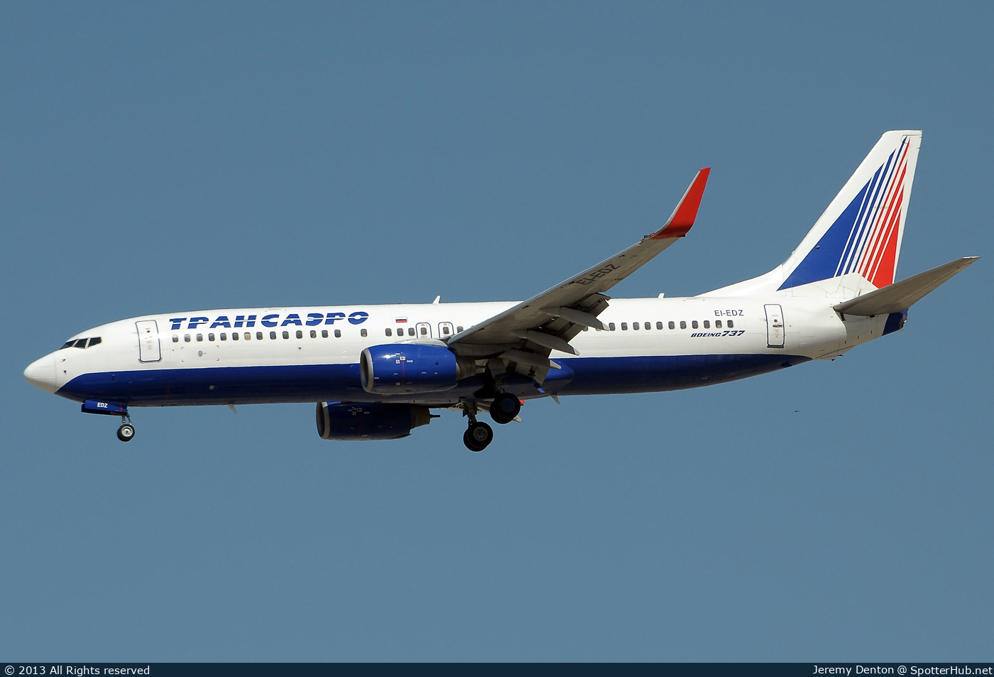 Photo of EI-EDZ - Boeing 737-8K5 operated by Transaero
