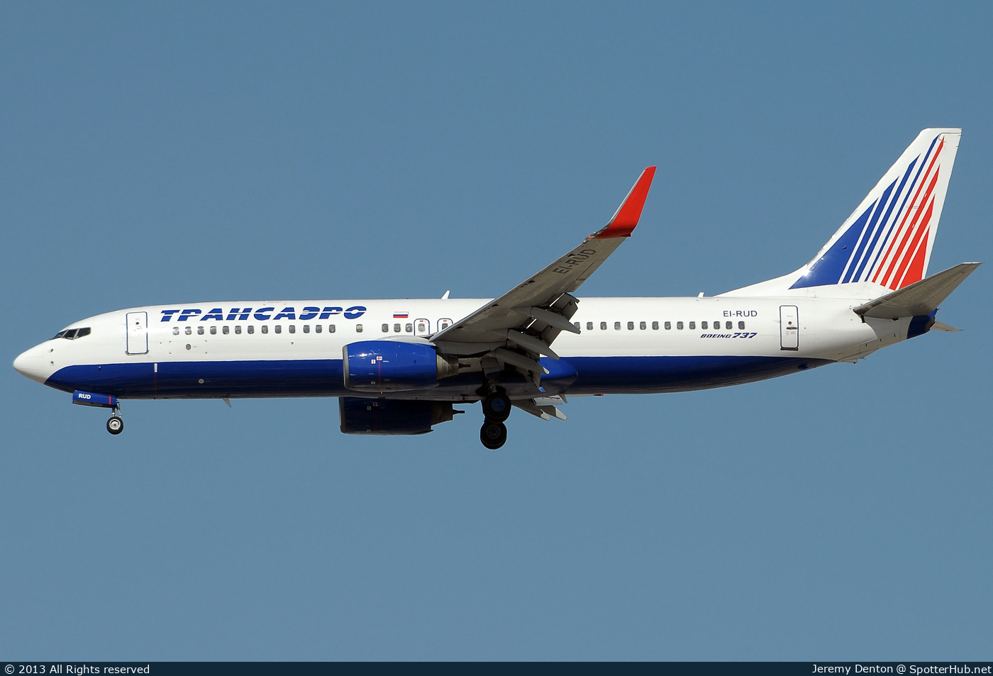 Photo of EI-RUD - Boeing 737-86R operated by Transaero