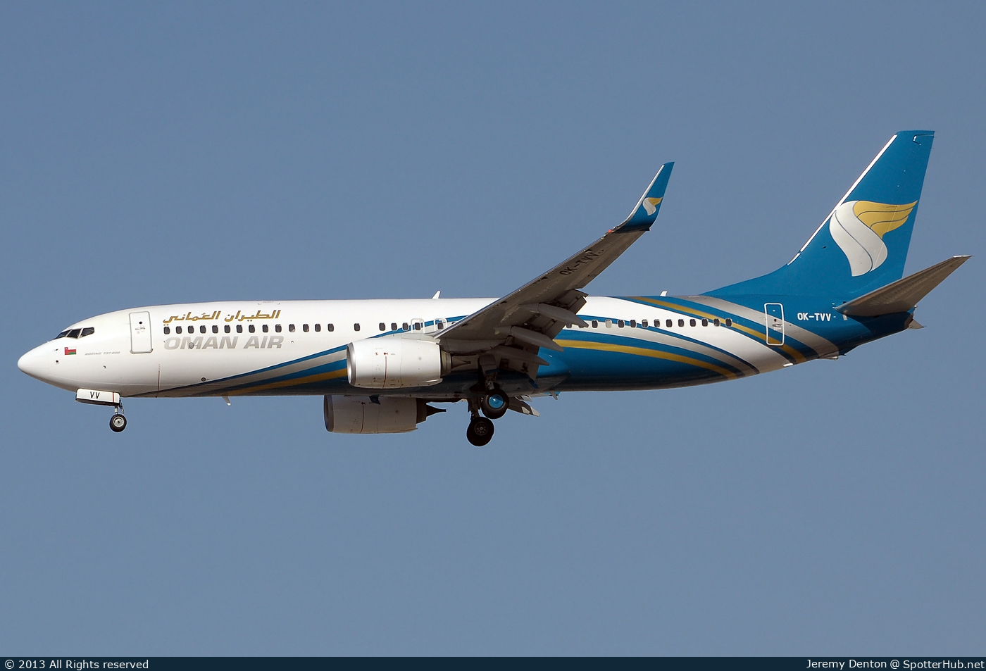 Photo of OK-TVV - Boeing 737-86N operated by Oman Air (opb Travel Service)