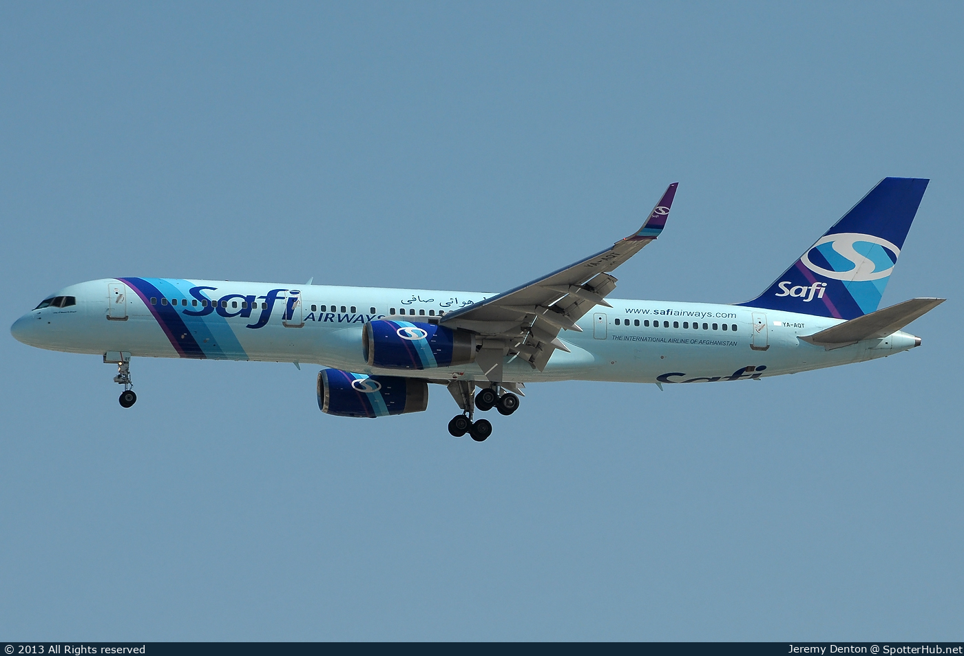 Photo of YA-AQT - Boeing 757-2K2 operated by Safi Airways