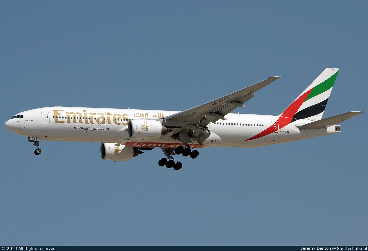 Photo of A6-EME - Boeing 777-21H operated by Emirates