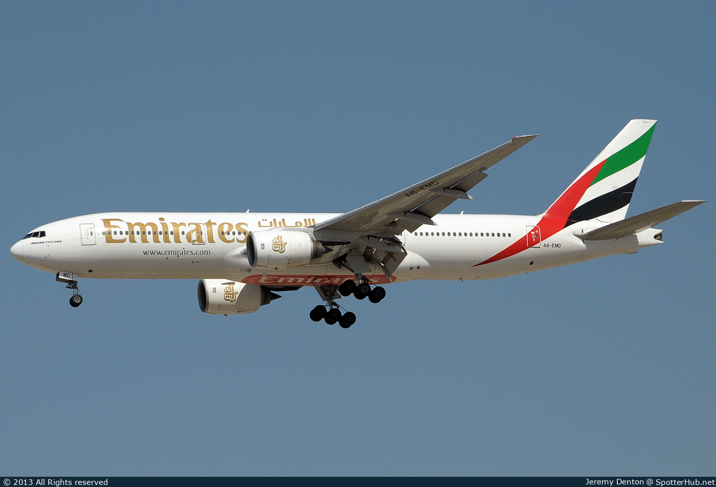 Photo of A6-EMD - Boeing 777-21H operated by Emirates