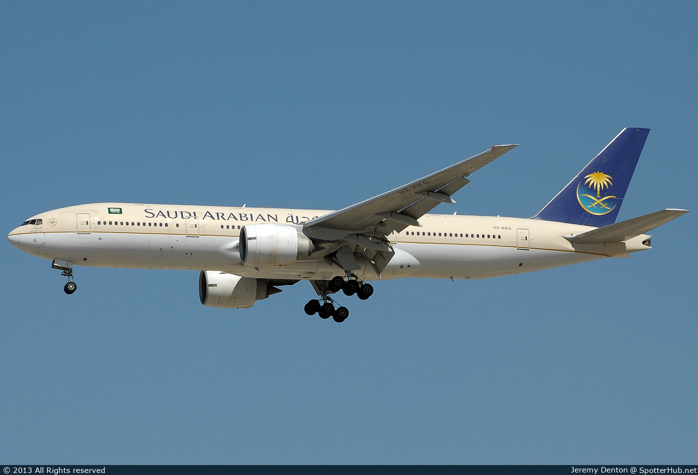 Photo of HZ-AKG - Boeing 777-268(ER) operated by Saudi Arabian Airlines