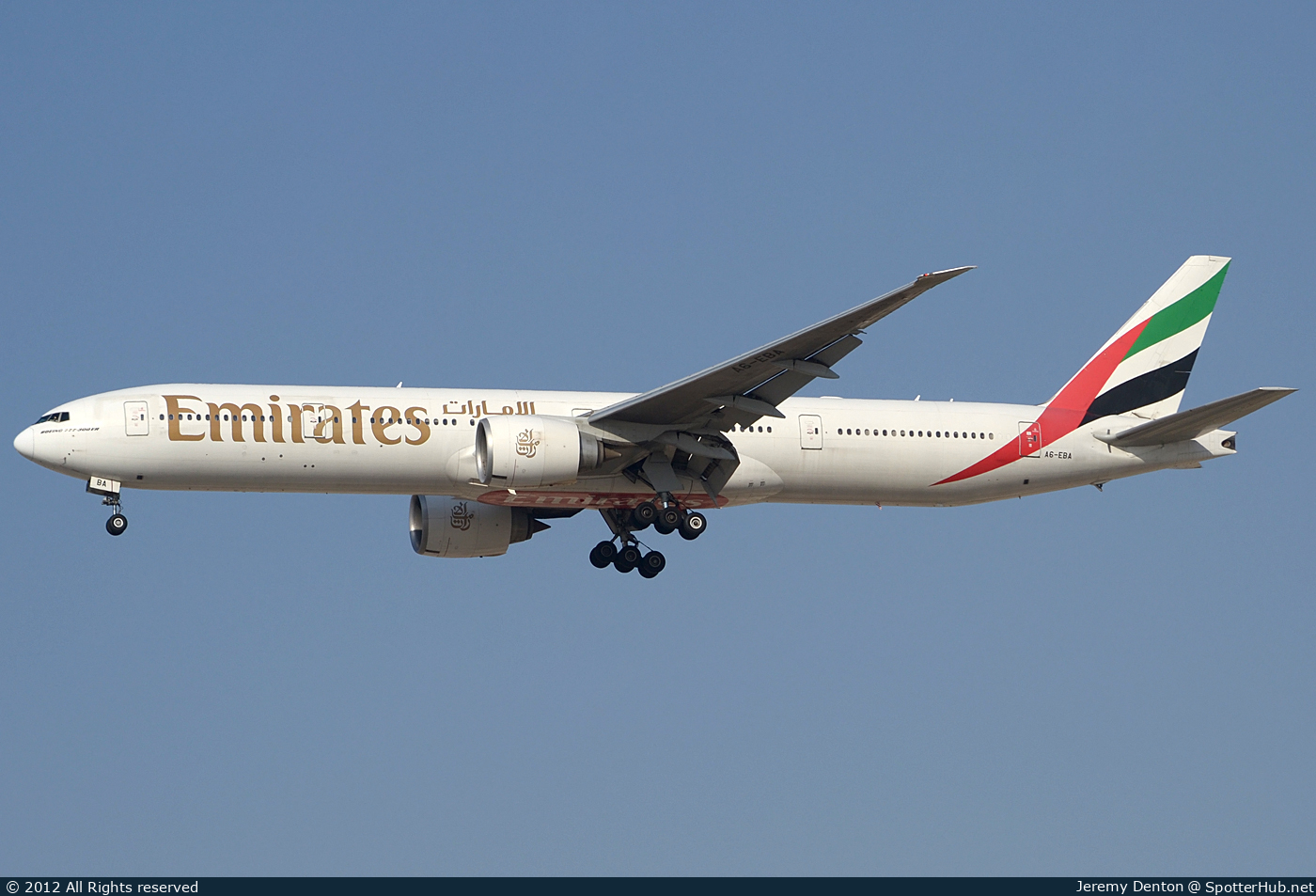 Photo of A6-EBA - Boeing 777-31H(ER) operated by Emirates