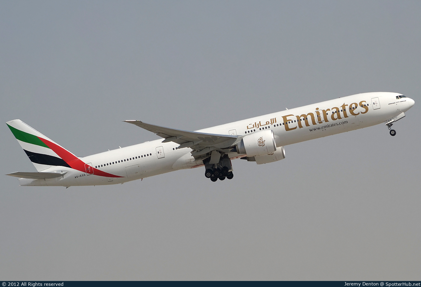 Photo of A6-EGS - Boeing 777-31H(ER) operated by Emirates