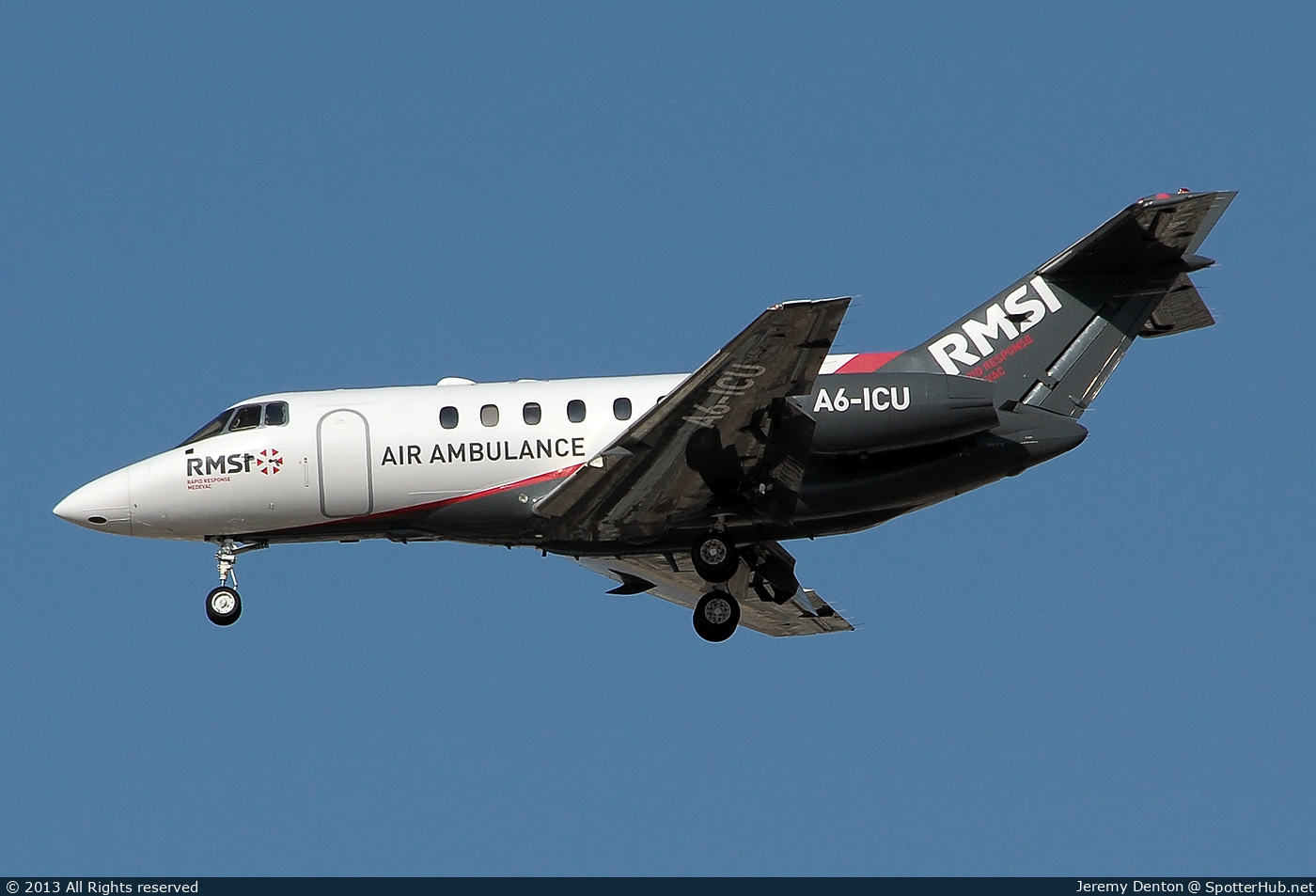 Photo of A6-ICU - Hawker Beechcraft 800XP operated by RMSI Remote Medical Solutions International
