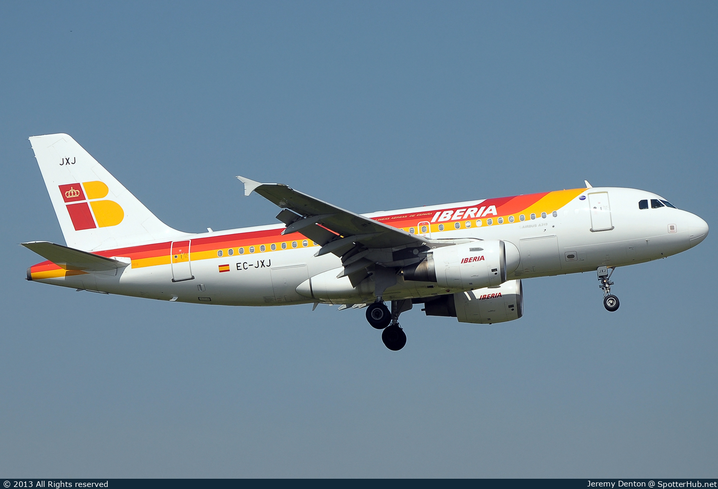 Photo of EC-JXJ - Airbus A319-111 operated by Iberia