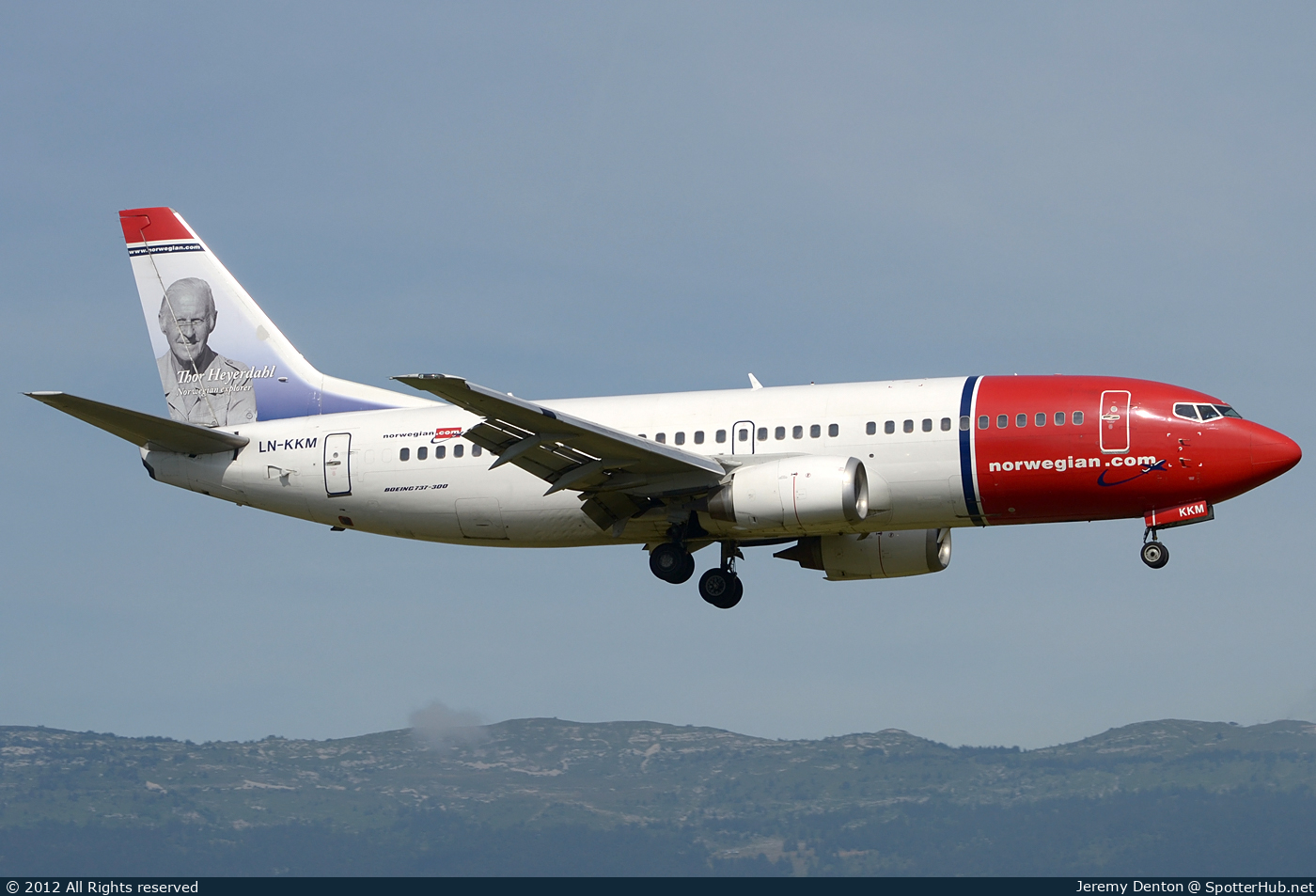 Photo of LN-KKM - Boeing 737-3Y0 operated by Norwegian Air Shuttle