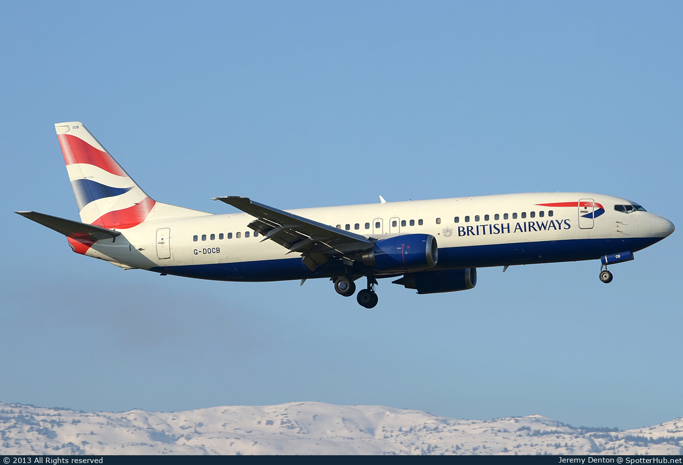 Photo of G-DOCB - Boeing 737-436 operated by British Airways