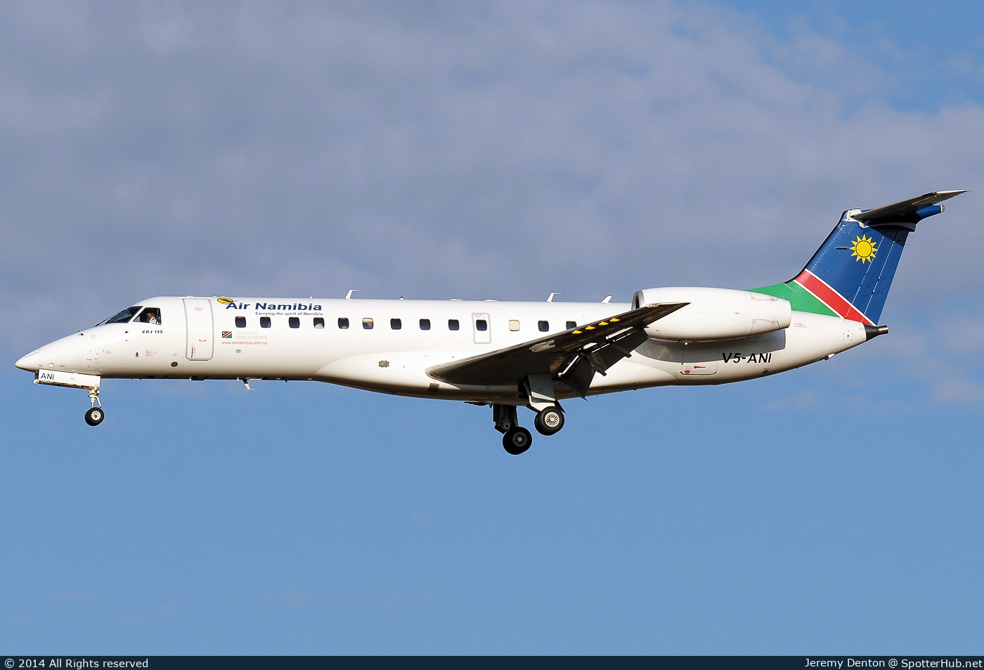 Photo of V5-ANI - Embraer ERJ-135ER operated by Air Namibia