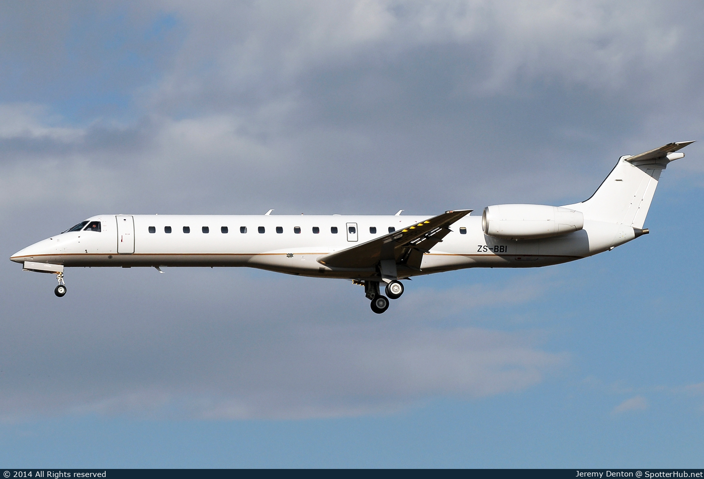 Photo of ZS-BBI - Embraer ERJ-145LR operated by Solenta Aviation