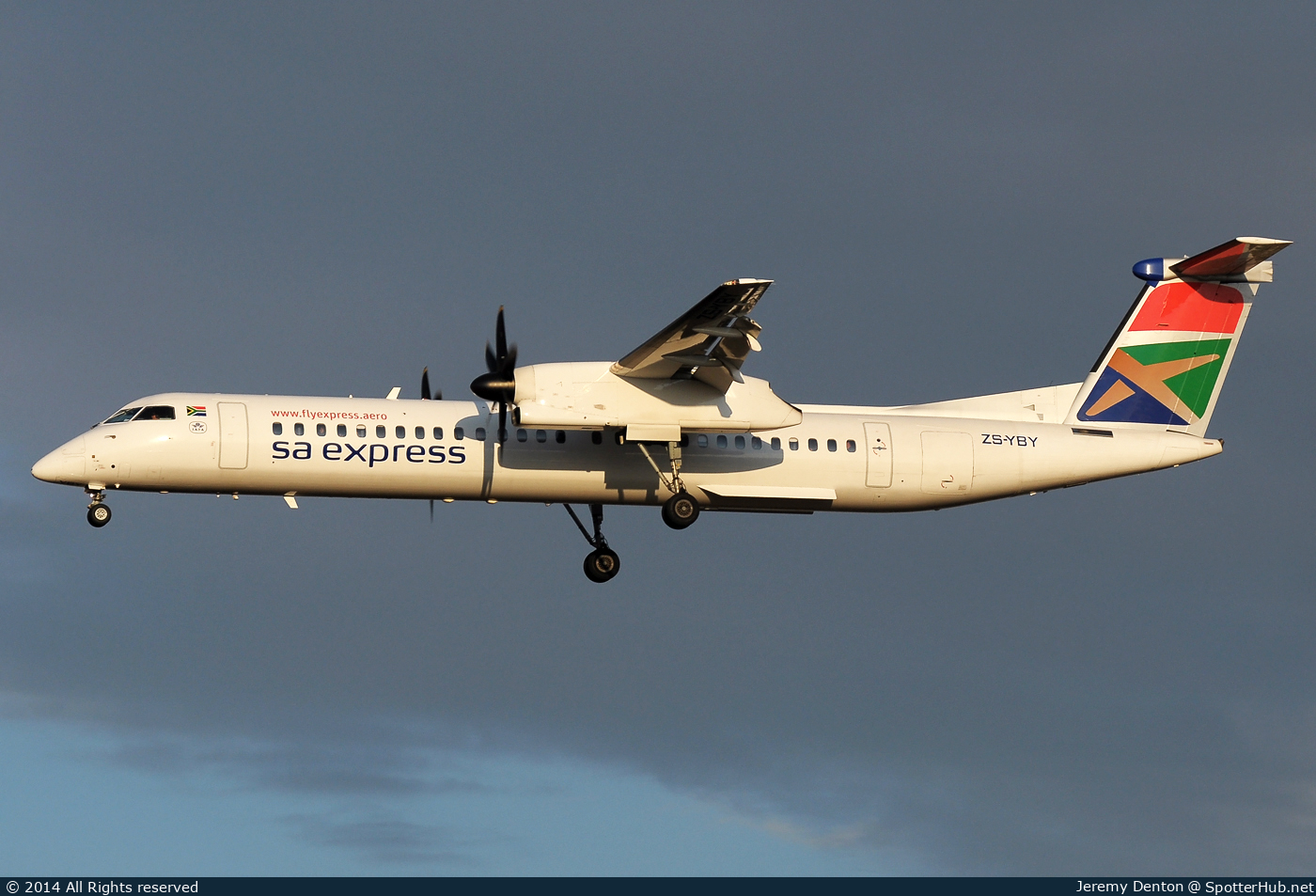 Photo of ZS-YBY - Bombardier DHC-8-402 Dash 8 Q400 operated by South African Express Airways