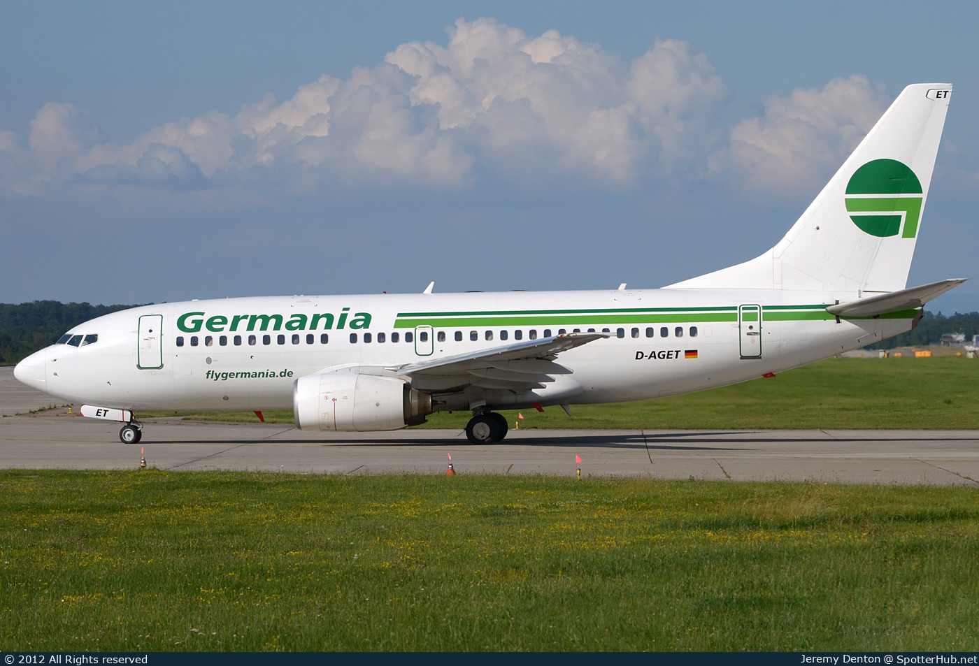 Photo of D-AGET - Boeing 737-75B operated by Germania